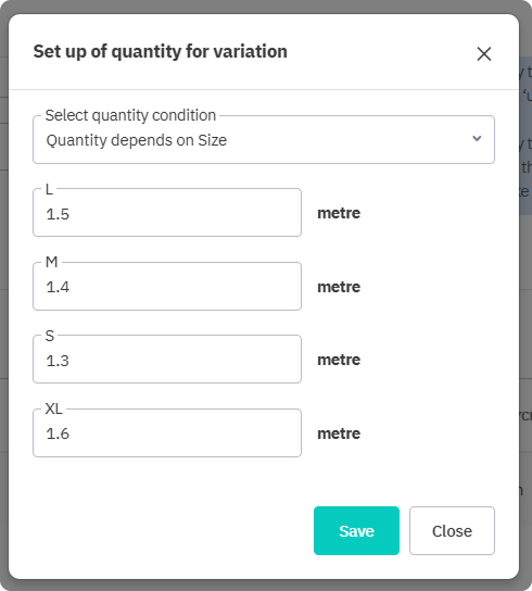 Product family production BOM tab