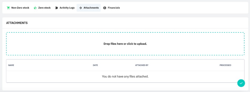 Attach documents and images to a stock adjustment